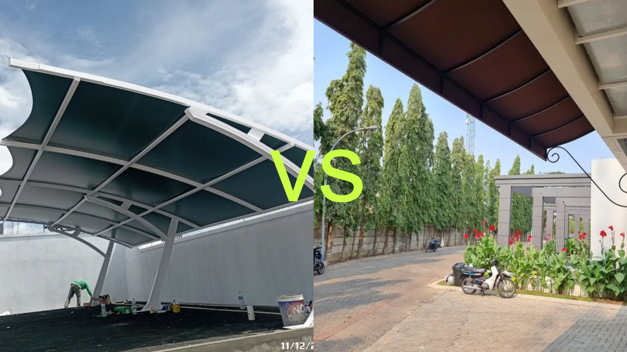 Tips Memilih Kanopi Carport Rumah: Pilih Kain atau Membrane?